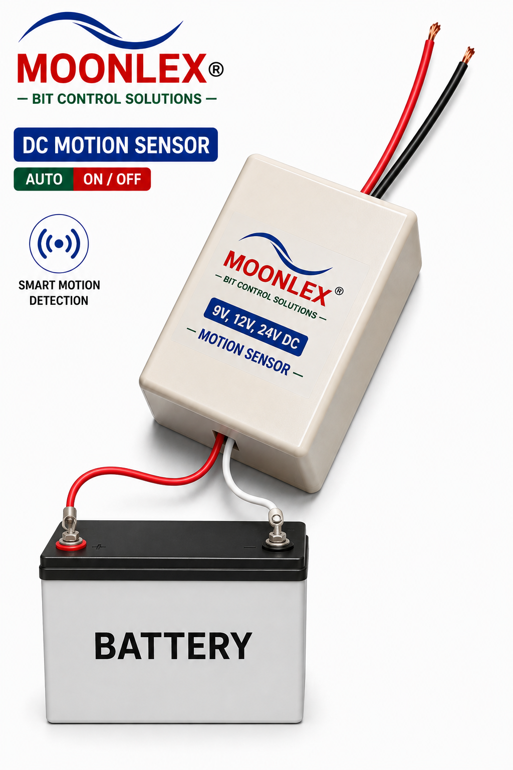 DC Motion Sensor microwave Radar (Use with 7V, 9V, 24V DC)